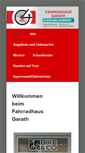 Mobile Screenshot of fahrradhausgarath.de