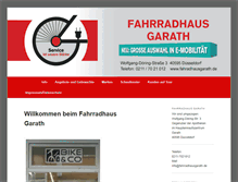 Tablet Screenshot of fahrradhausgarath.de
